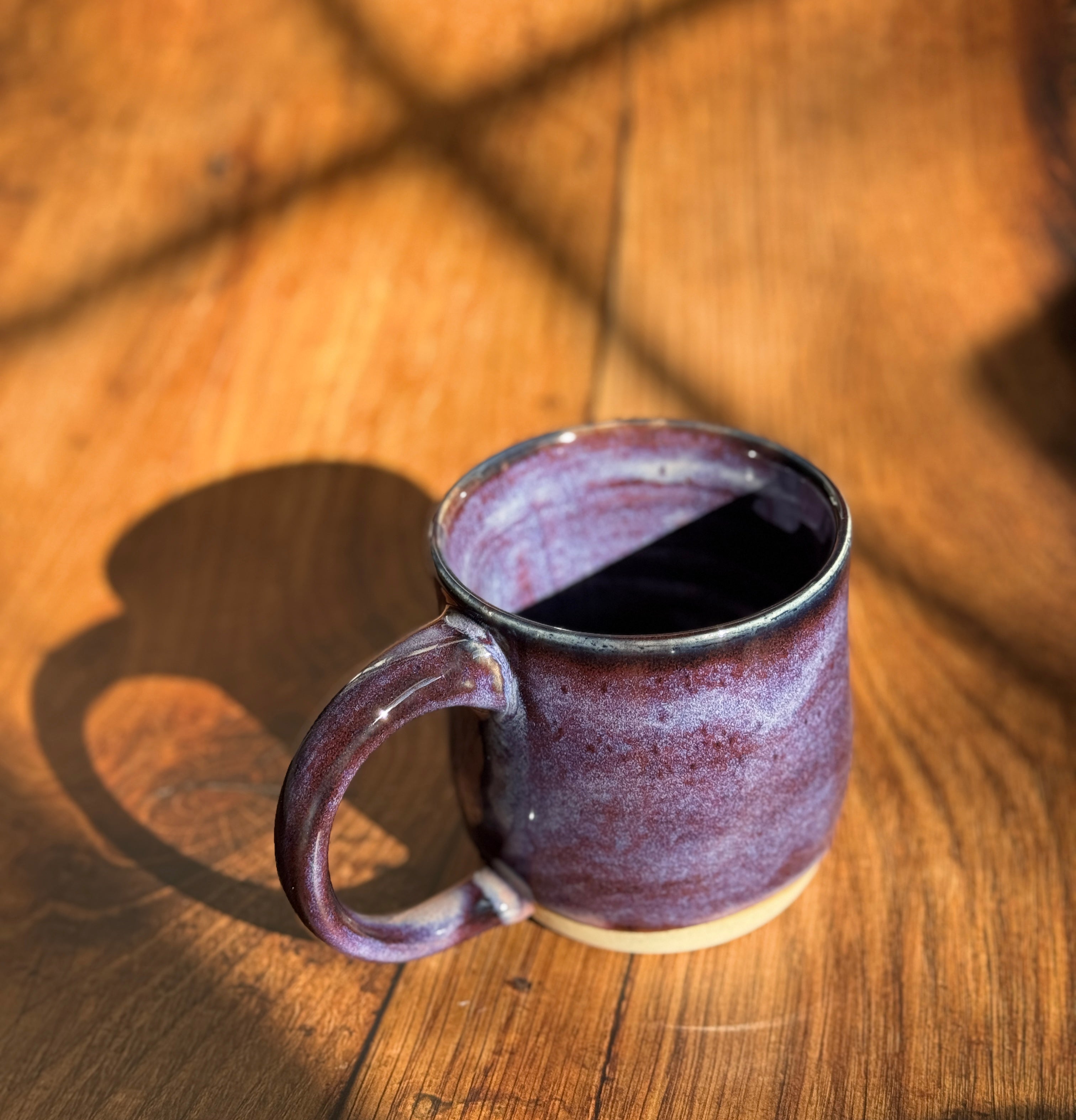 Deep Purple Handmade Ceramic Mug (Stoneware)