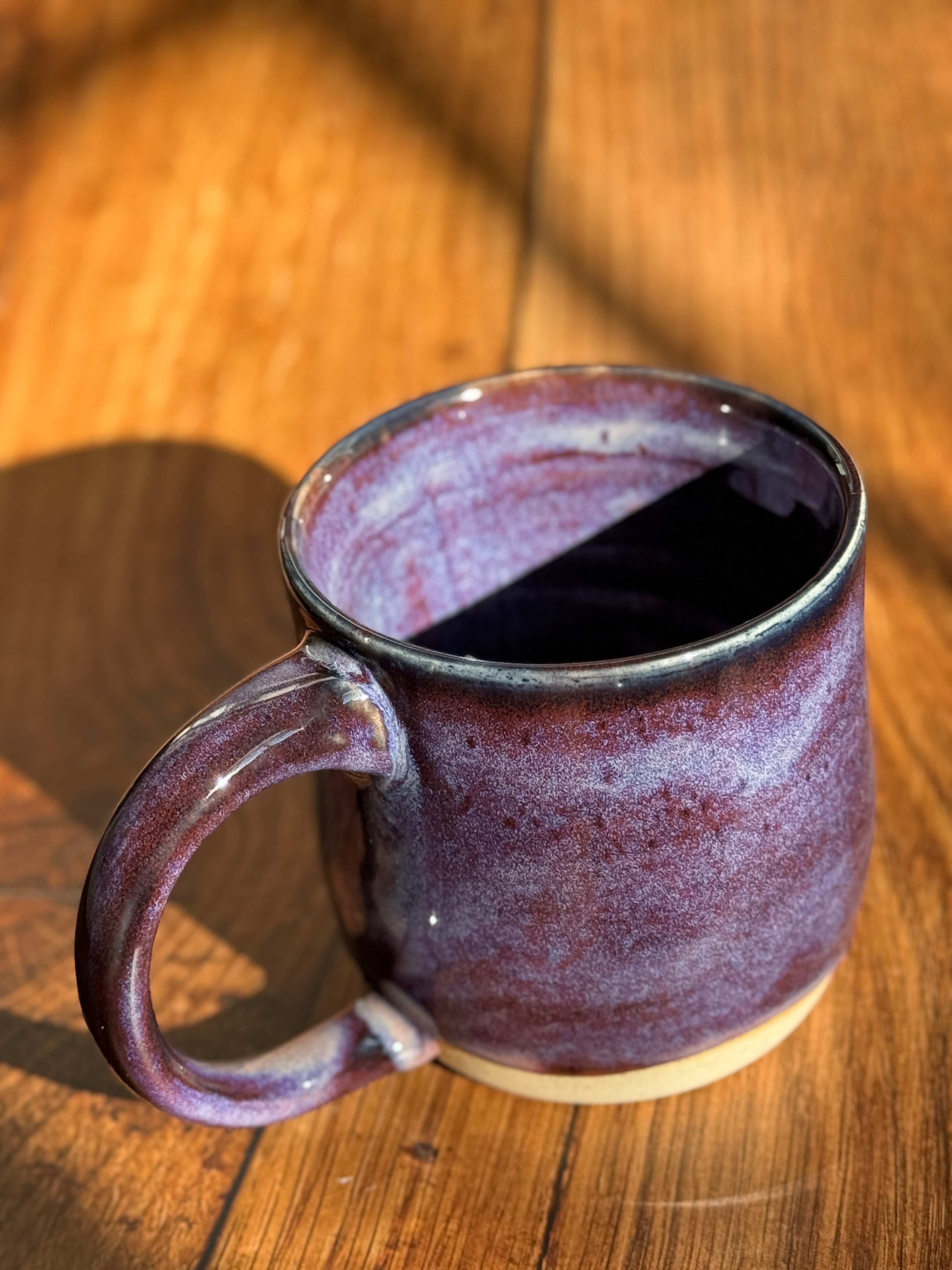 Deep Purple Handmade Ceramic Mug (Stoneware)