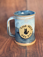 Cat Medallion Handmade Stein Mug (Stoneware)
