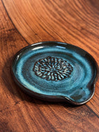 Teal Textured Handmade Grating Dish (Stoneware)