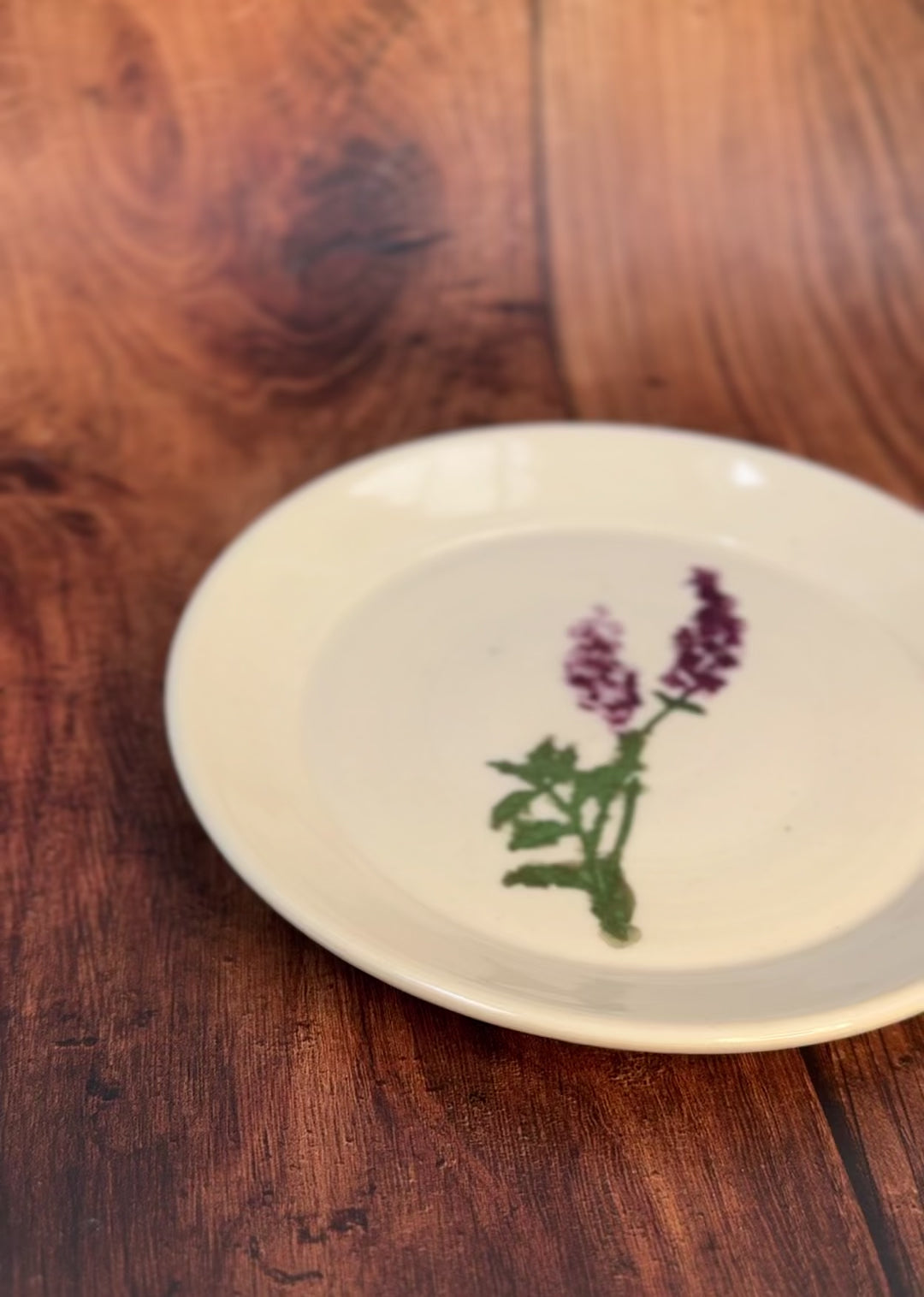 Wildflower Handmade Dinner Plate (Stoneware)
