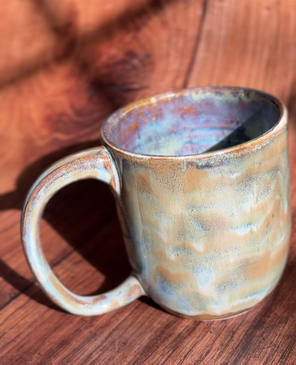 Earth Tone Handmade Ceramic Mug (Stoneware)