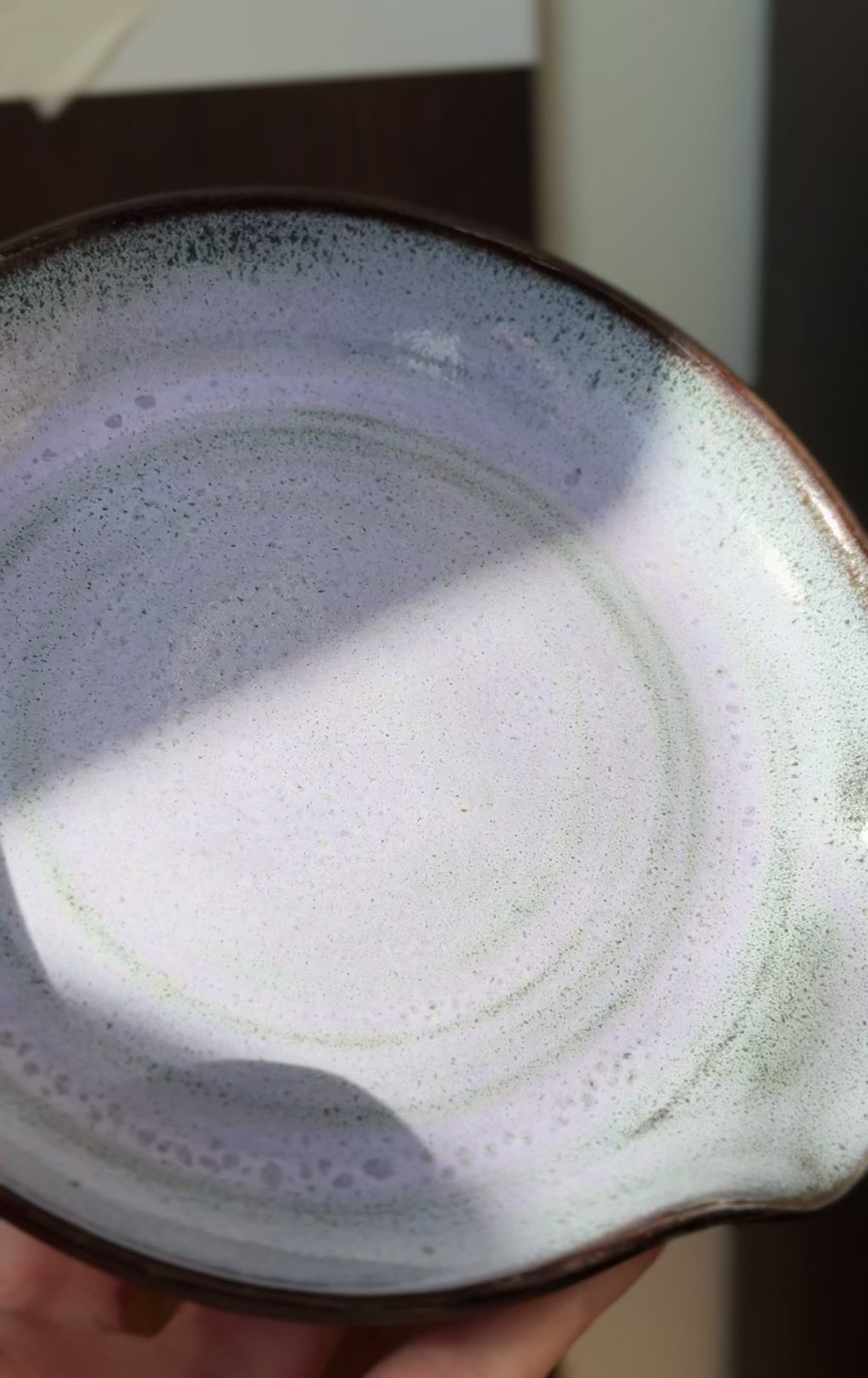 Lavender Handmade Spoon Rest (Stoneware)
