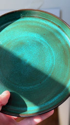 Deep Teal Handmade Small Plate (Stoneware)