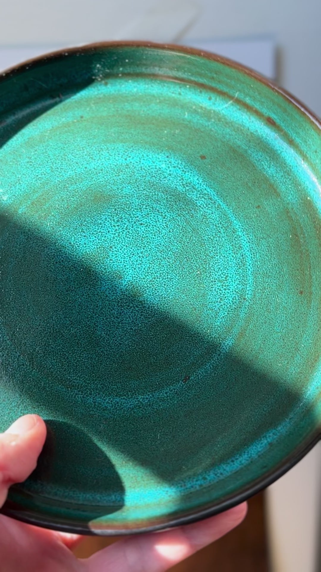 Deep Teal Handmade Small Plate (Stoneware)