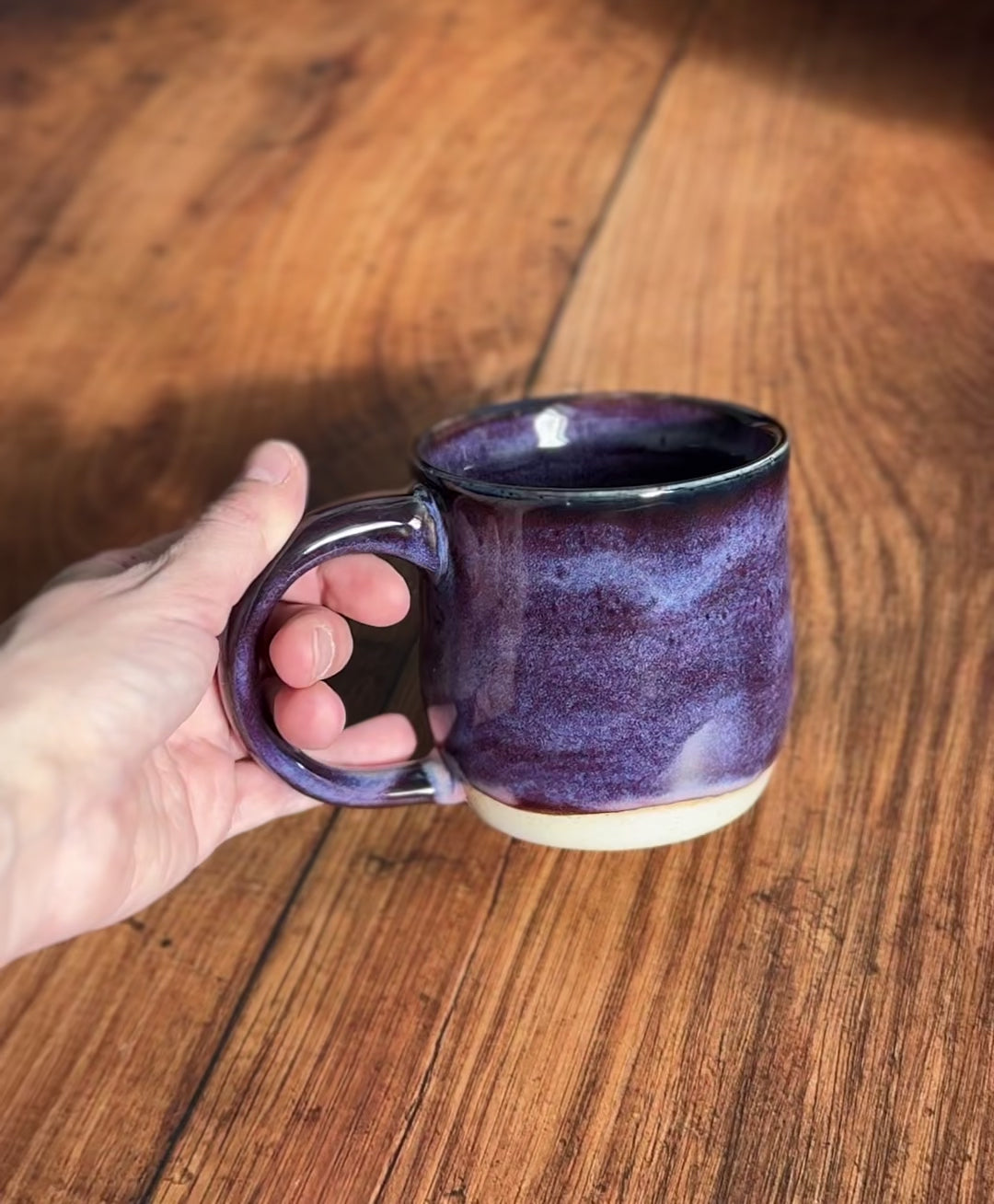 Deep Purple Handmade Ceramic Mug (Stoneware)