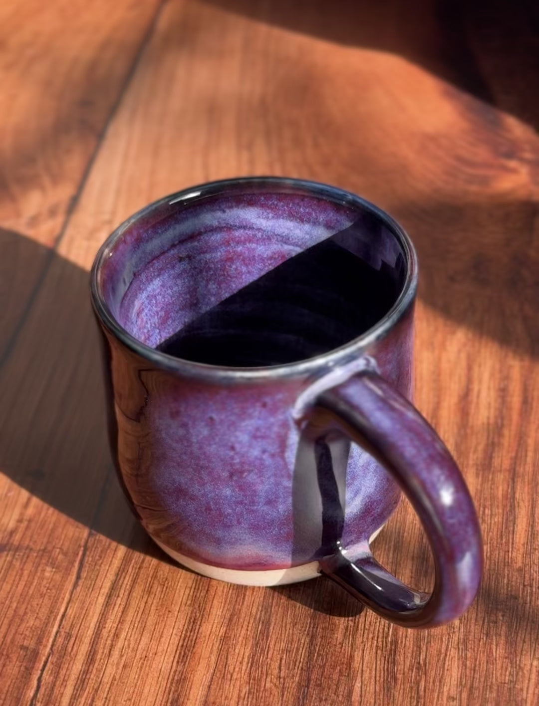 Deep Purple Handmade Ceramic Mug (Stoneware)