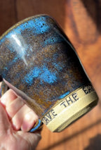 “Save the Planet Eat the Rich” Handmade Ceramic Mug (Stoneware)