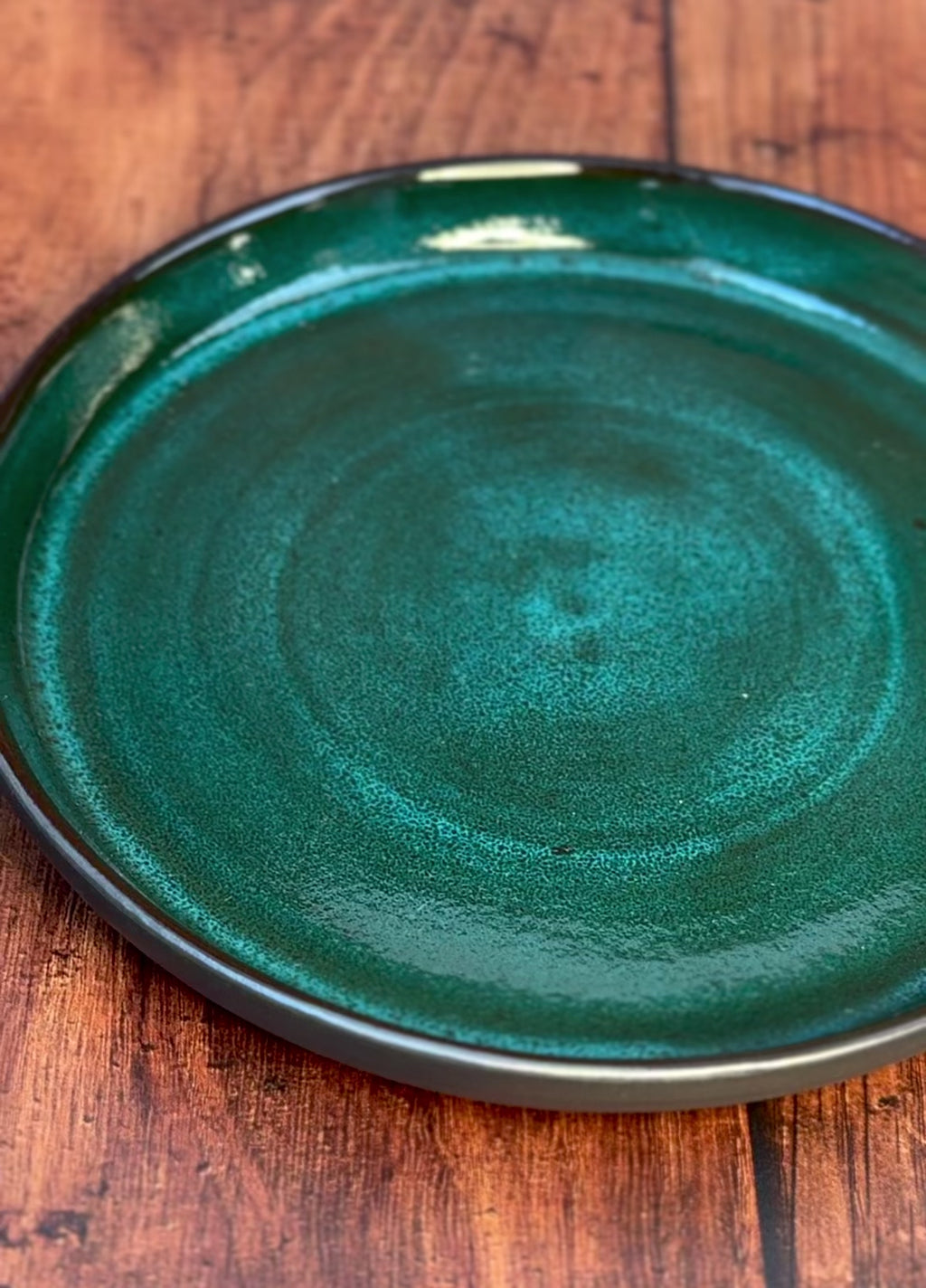 Deep Teal Handmade Small Plate (Stoneware)