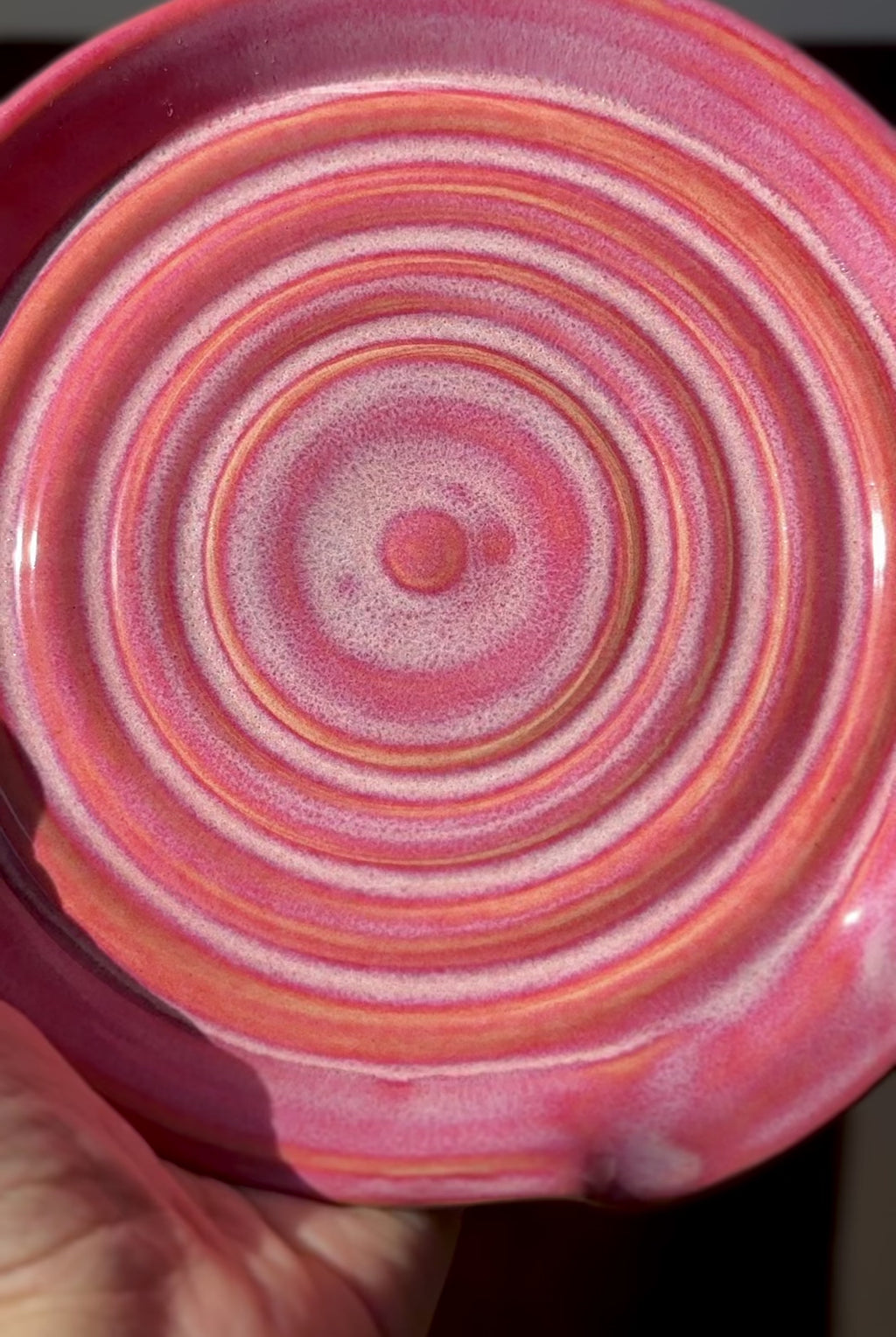 Dimensional Pink Handmade Spoon Rest (Stoneware)