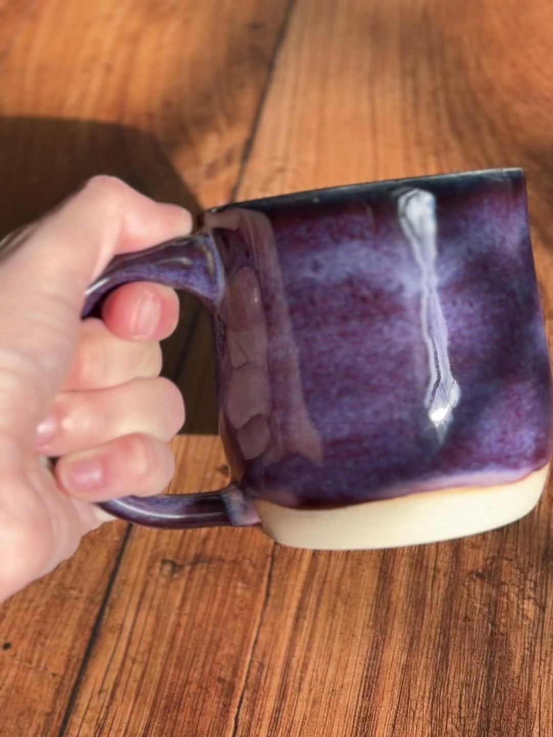 Deep Purple Handmade Ceramic Mug (Stoneware)
