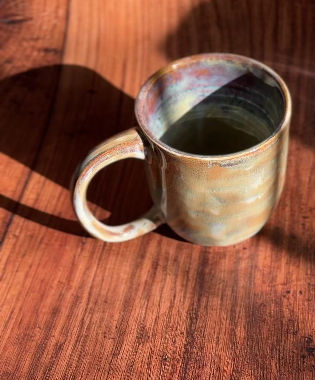Earth Tone Handmade Ceramic Mug (Stoneware)